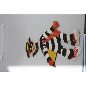 1986 McDonald’s Canada Hamburglar Poseable Cardboard Figure